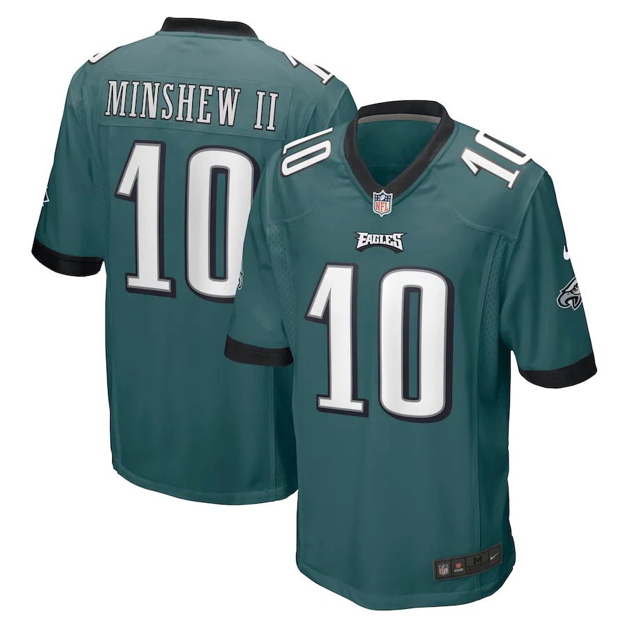 Men Philadelphia Eagles 10 Gardner Minshew II Nike Midnight Green Game Player NFL Jersey